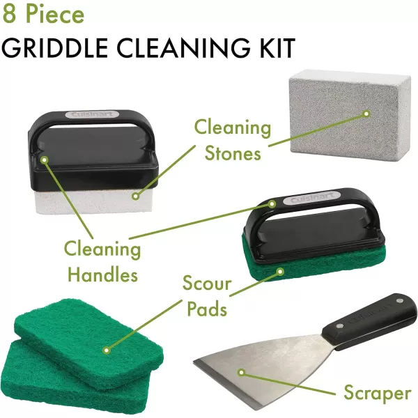 imageCuisinart CCK231 Ultimate Kit 8Piece Grill Cleaning Griddle Scour and Pumice Set