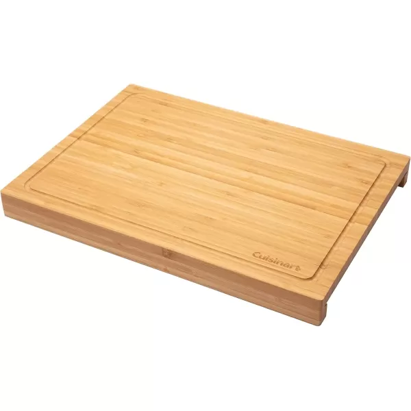 imageCuisinart CDT010 BBQ Defrosting Tray BlackBamboo Cutting Board with Hidden Tray