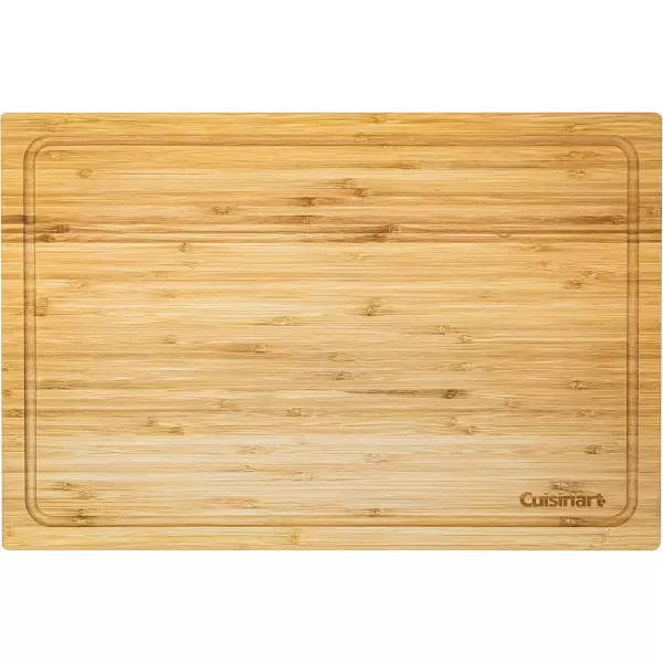 imageCuisinart CDT010 BBQ Defrosting Tray BlackBamboo Cutting Board with Hidden Tray