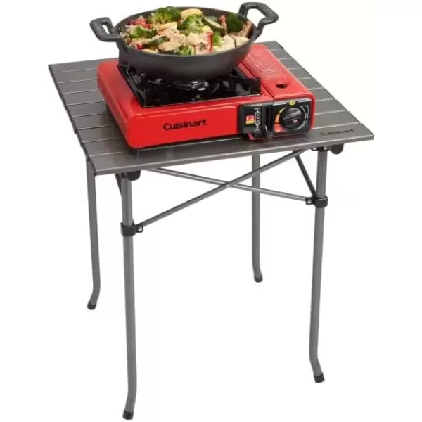 imageCuisinart CGG1050 Portable Butane Camping Stove with Carrying Case  8000 BTU Burner  Perfect for Camping and Tailgating 134quot x 109quot x 435quotPortable Butane Camping Stove with Carrying Case
