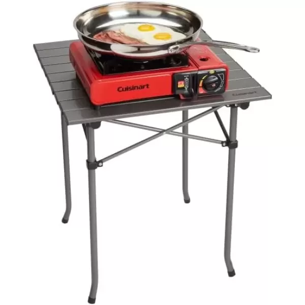 imageCuisinart CGG1050 Portable Butane Camping Stove with Carrying Case  8000 BTU Burner  Perfect for Camping and Tailgating 134quot x 109quot x 435quotPortable Butane Camping Stove with Carrying Case
