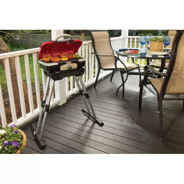 imageCuisinart CGG180 Petit Gourmet Portable Gas Grill with VersaStand Red