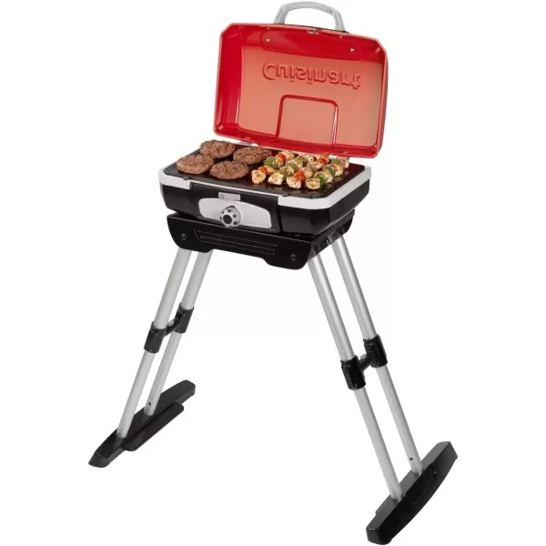 imageCuisinart CGG180 Petit Gourmet Portable Gas Grill with VersaStand Red