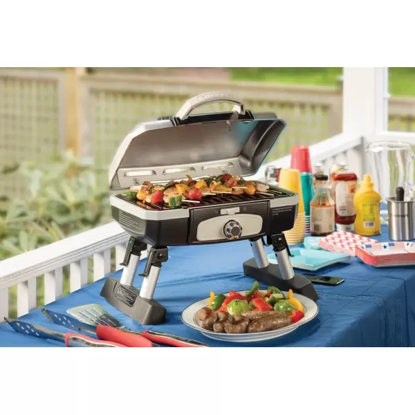 imageCuisinart CGG180TS Petit Gourmet Portable Tabletop Gas Grill Stainless SteelPetit Gourmet Tabletop Gas Grill  Stainless Steel