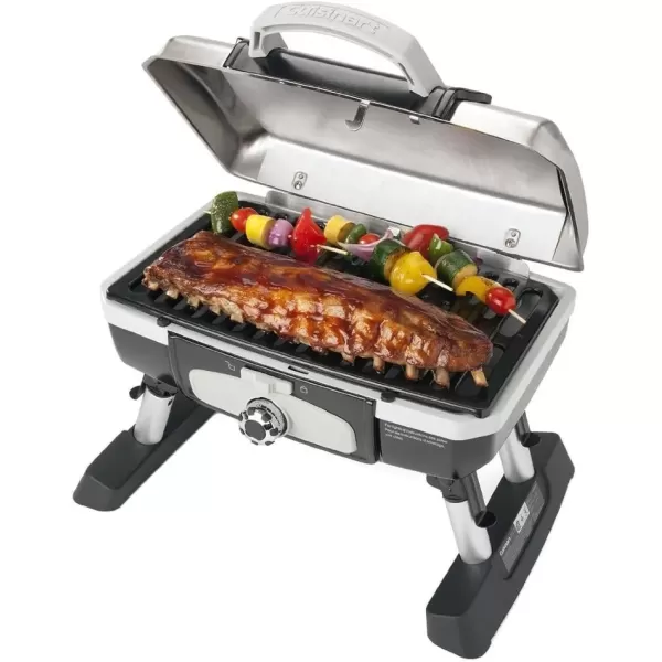 imageCuisinart CGG180TS Petit Gourmet Portable Tabletop Gas Grill Stainless SteelPetit Gourmet Tabletop Gas Grill  Stainless Steel