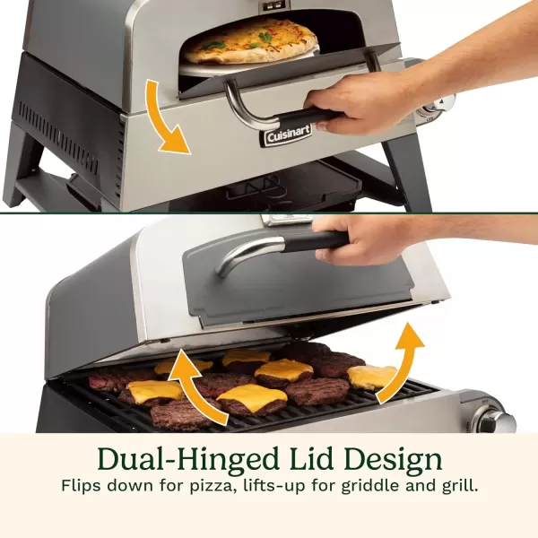 imageCuisinart CGG403 3in1 Grill Griddle and Pizza Oven Stainless Steel