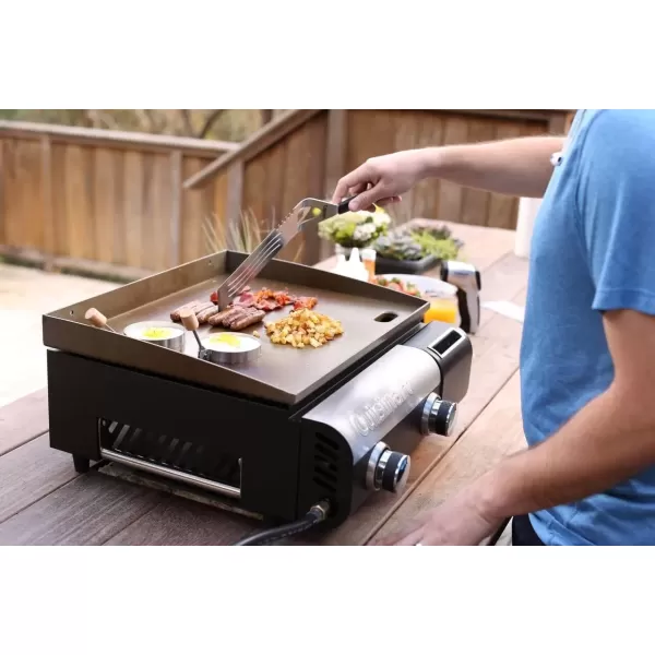 imageCuisinart CGG501 Gourmet Gas Griddle TwoBurnerGourmet Gas Griddle  TwoBurner