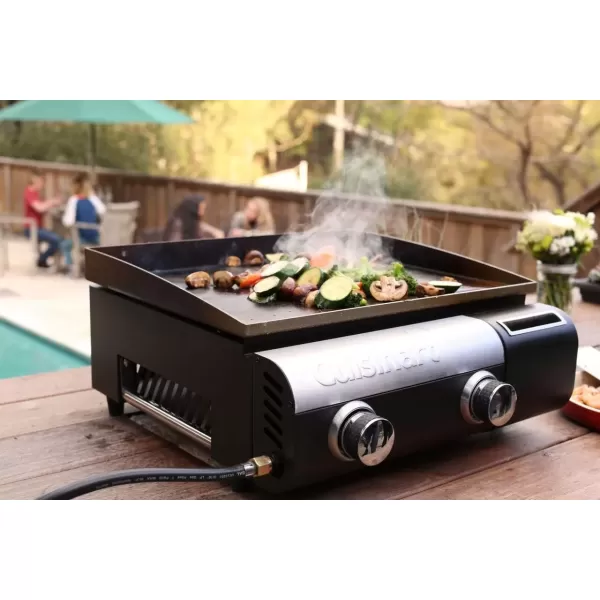 imageCuisinart CGG501 Gourmet Gas Griddle TwoBurnerGourmet Gas Griddle  TwoBurner
