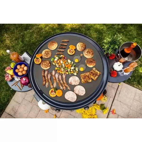 imageCuisinart CGG999 30Inch Round Flat Top Surface 360 XL Griddle Outdoor Cooking Station