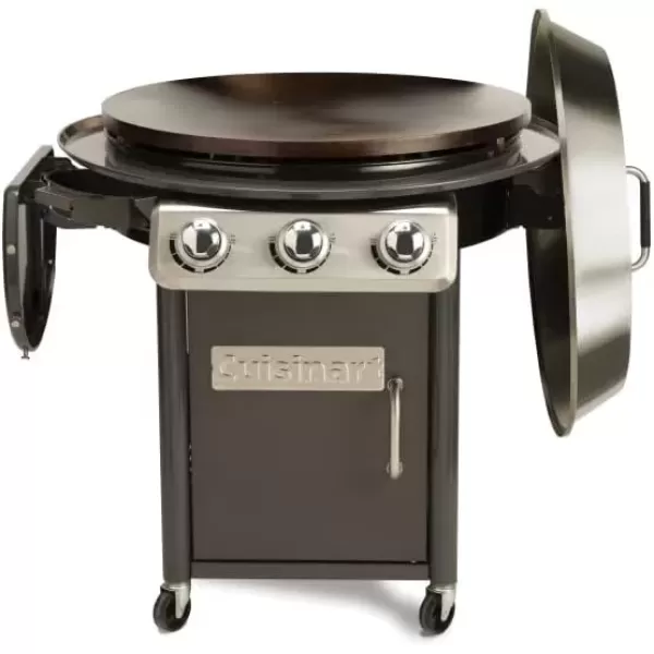 imageCuisinart CGG999 30Inch Round Flat Top Surface 360 XL Griddle Outdoor Cooking Station