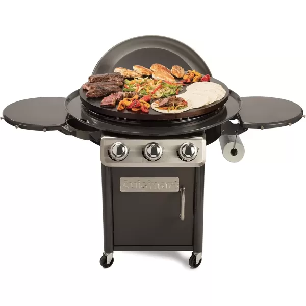 imageCuisinart CGG999 30Inch Round Flat Top Surface 360 XL Griddle Outdoor Cooking Station
