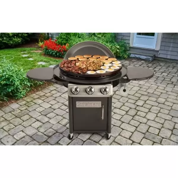 imageCuisinart CGG999 30Inch Round Flat Top Surface 360 XL Griddle Outdoor Cooking Station