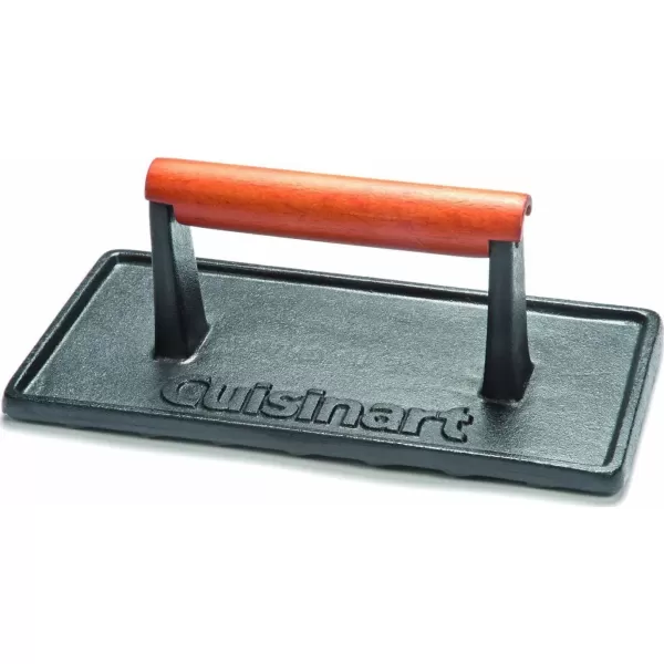 imageCuisinart CGPR221 Cast Iron Grill Press Wood Handle Weighs 21poundsCast Iron Grill Press with Wood Handle