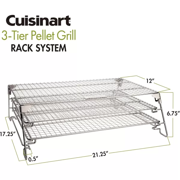 imageCuisinart CGR725 3Tier Pellet Grill Rack System3Tier Pellet Grill Rack System