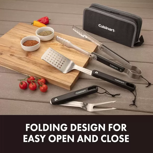 imageCuisinart CGS1000 4Piece Folding Grill Tool Set