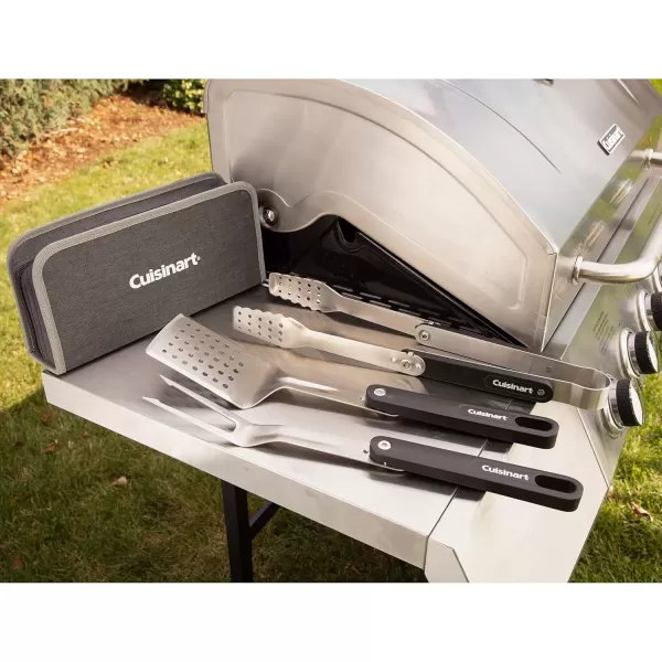 imageCuisinart CGS1000 4Piece Folding Grill Tool Set