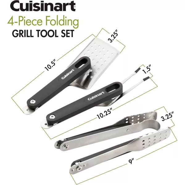 imageCuisinart CGS1000 4Piece Folding Grill Tool Set