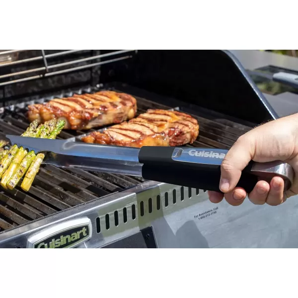 imageCuisinart CGS233RD 3Piece Grilling Tool Set RedBlack