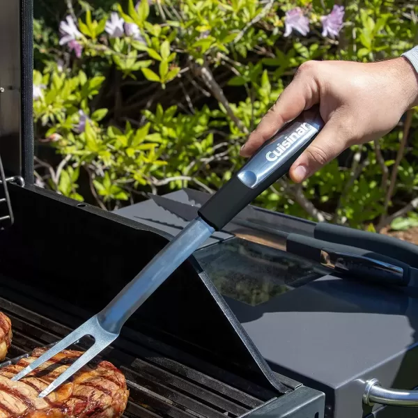 imageCuisinart CGS233RD 3Piece Grilling Tool Set RedBlack