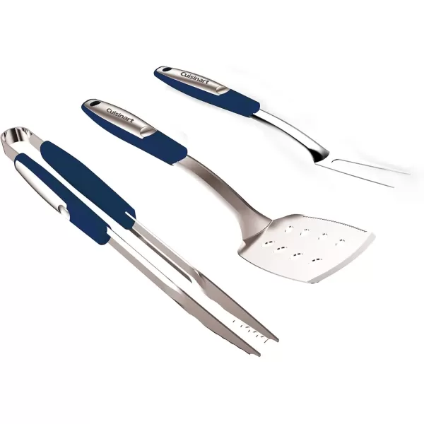 imageCuisinart CGS233RD 3Piece Grilling Tool Set RedNavy