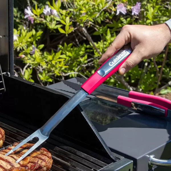 imageCuisinart CGS233RD 3Piece Grilling Tool Set RedRed