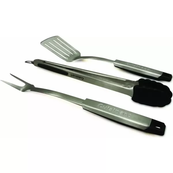 imageCuisinart CGS333 Professional Grill Tool Set 3PieceBlack and Stainless Steel
