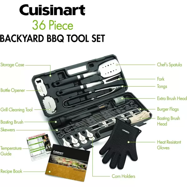 imageCuisinart CGS8036 Grill BBQ Tool Set 36Piece