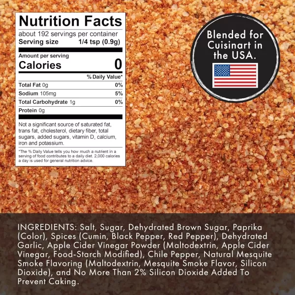 imageCuisinart CGSS780 Bourbon Molasses 115 OZ 325g BBQ SeasoningKC Sweet  47 oz