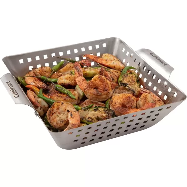 imageCuisinart CGT1103 3Piece Stainless Steel Grill Topper Cookware Set Rectangular Wok ampamp Round Toppers3 Piece Stainless Steel Topper Set Rectangular  Wok   Round Toppers
