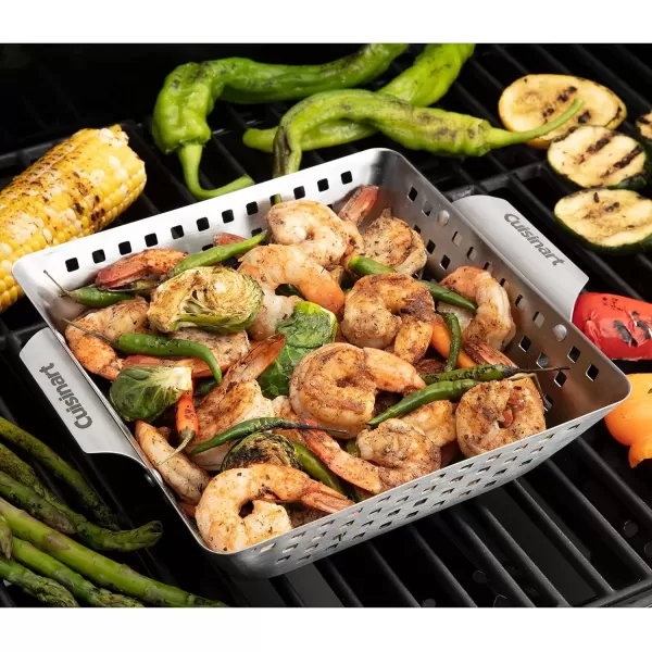 imageCuisinart CGT1103 3Piece Stainless Steel Grill Topper Cookware Set Rectangular Wok ampamp Round Toppers3 Piece Stainless Steel Topper Set Rectangular  Wok   Round Toppers