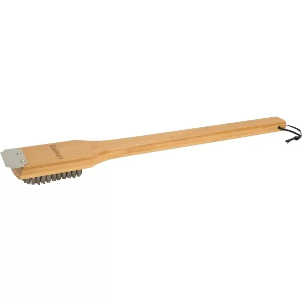 imageCuisinart CGWM059 Bamboo Grill Brush with Stainless Steel Brush Head 18quotBamboo Handle
