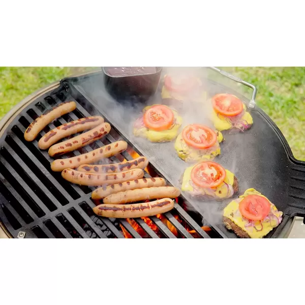 imageCuisinart CHA830 Cleanburn Fire Pit Griddle ampamp Grill Top PreSeasoned Cast Iron