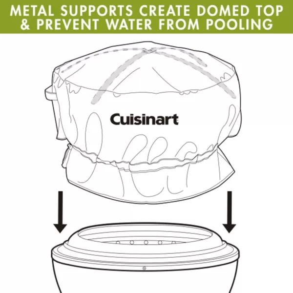 imageCuisinart CHC801 Cleanburn Fire Pit Durable RipResistant Polyester Cover Fits COH800