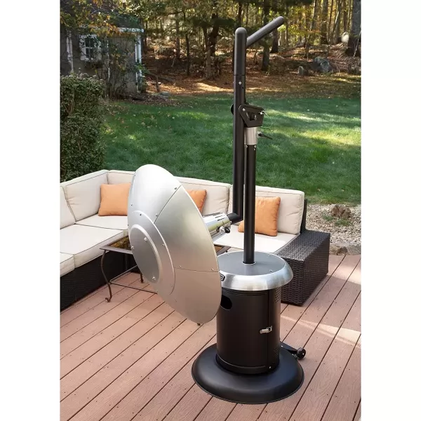 imageCuisinart COH400 Perfect Position Overhead Propane Patio Heater Extra Large 33quot Heat ShieldOverhead Propane Patio Heater