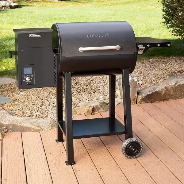 imageCuisinart CPG465 Portable Wood Pellet Grill ampamp Smoker with Digital Controller 465 sq inch Cooking Space 8in1 Cooking Capabilities  Smoke BBQ Grill Roast Braise Sear Bake ampamp CharGrillWood Pellet Grill  Smoker  465 sq in