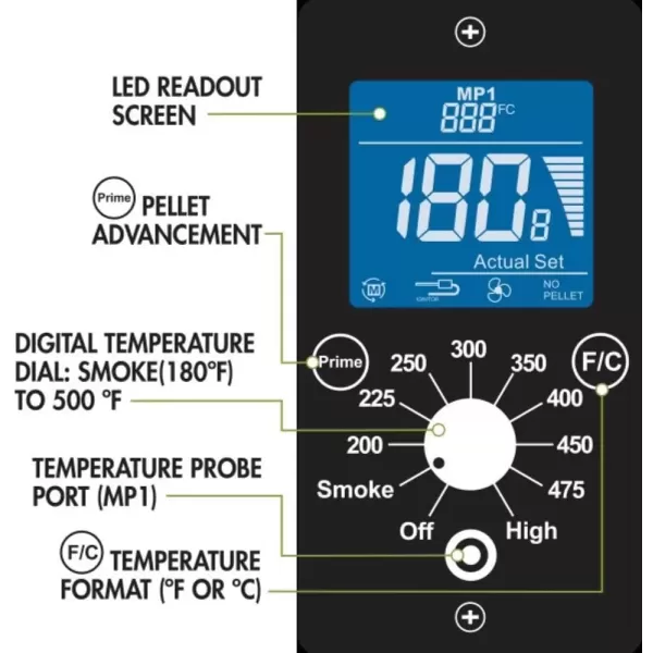 imageCuisinart CPG465 Portable Wood Pellet Grill ampamp Smoker with Digital Controller 465 sq inch Cooking Space 8in1 Cooking Capabilities  Smoke BBQ Grill Roast Braise Sear Bake ampamp CharGrillWood Pellet Grill  Smoker  465 sq in