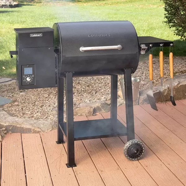 imageCuisinart CPG465 Portable Wood Pellet Grill ampamp Smoker with Digital Controller 465 sq inch Cooking Space 8in1 Cooking Capabilities  Smoke BBQ Grill Roast Braise Sear Bake ampamp CharGrillWood Pellet Grill  Smoker  465 sq in