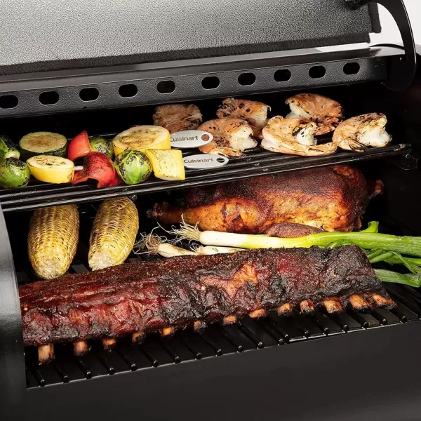 imageCuisinart CPG465 Portable Wood Pellet Grill ampamp Smoker with Digital Controller 465 sq inch Cooking Space 8in1 Cooking Capabilities  Smoke BBQ Grill Roast Braise Sear Bake ampamp CharGrillWood Pellet Grill  Smoker  465 sq in