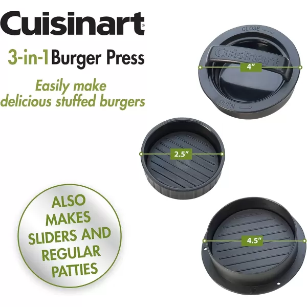 imageCuisinart CSBP100 3in1 Stuffed Burger Press Black