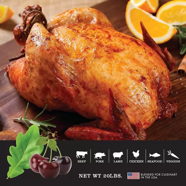 imageCuisinart CWPL203 Hickory Smoke Pellets California Red Wine 20 lb BagSmoking Pellets  Masters Blend Bbq