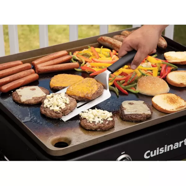 imageCuisinart Flat Top Professional Quality Propane CGG0028 28quot Two Burner Gas GriddleTwo Burner Gas Griddle