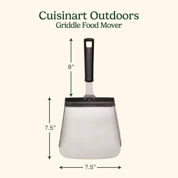 imageCuisinart Griddle Food Mover  ExtraLarge Stainless Steel Spatula for Rice Vegetables ampamp More Perfect BBQ Tool Cookouts and Griddles Large Scooper 5cup Capacity Food Scoop
