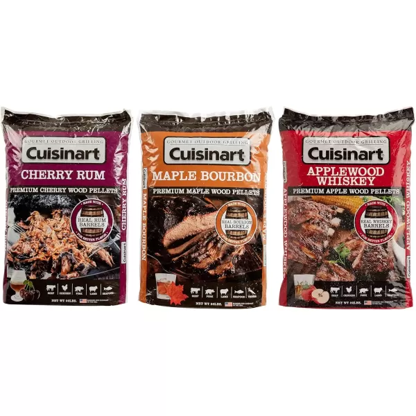 imageCuisinart Premium Applewood Whiskey BBQ Smoking Pellets  20 lb BagPremium Applewood Whiskey