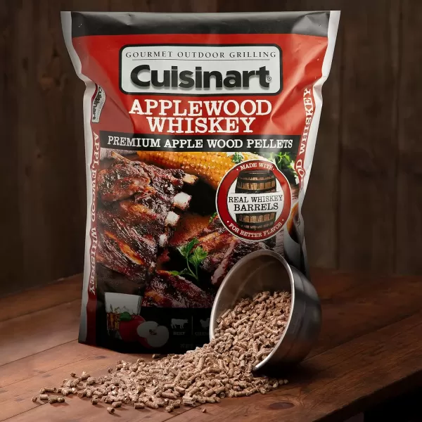 imageCuisinart Premium Applewood Whiskey BBQ Smoking Pellets  20 lb BagPremium Applewood Whiskey