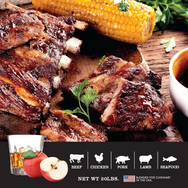 imageCuisinart Premium Applewood Whiskey BBQ Smoking Pellets  20 lb BagPremium Applewood Whiskey