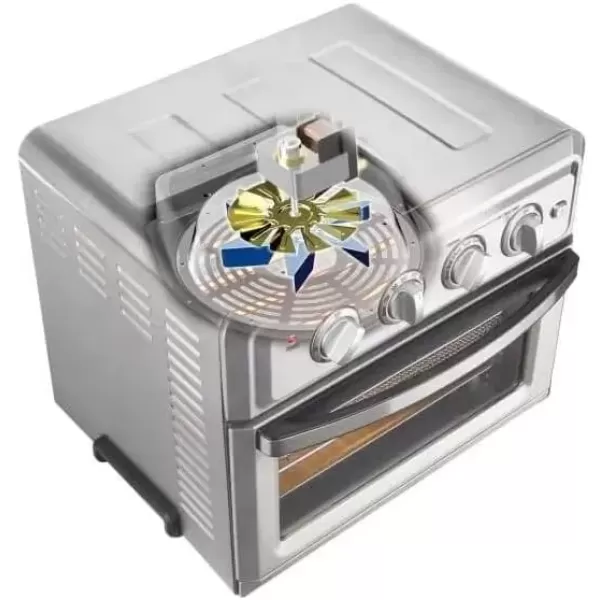 imageAir Fryer  Convection Toaster Oven by Cuisinart 71 Oven with Bake Grill Broil ampamp Warm Options Stainless Steel TOA60Black