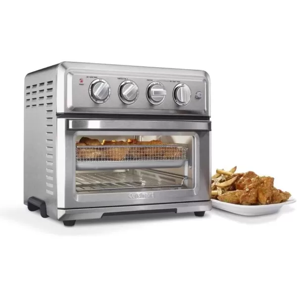 imageAir Fryer  Convection Toaster Oven by Cuisinart 71 Oven with Bake Grill Broil ampamp Warm Options Stainless Steel TOA60Stainless Steel