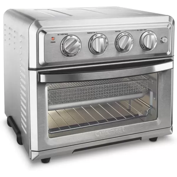 imageAir Fryer  Convection Toaster Oven by Cuisinart 71 Oven with Bake Grill Broil ampamp Warm Options Stainless Steel TOA60Stainless Steel