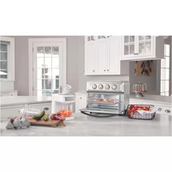 imageAir Fryer  Convection Toaster Oven by Cuisinart 71 Oven with Bake Grill Broil ampamp Warm Options Stainless Steel TOA60Stainless Steel