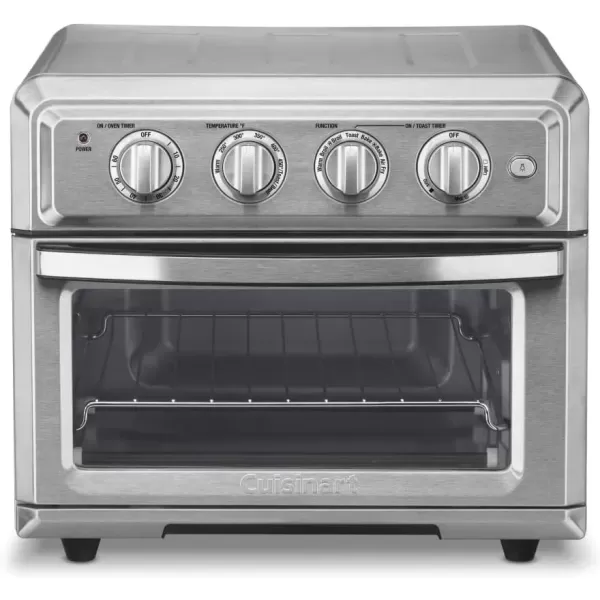 imageAir Fryer  Convection Toaster Oven by Cuisinart 71 Oven with Bake Grill Broil ampamp Warm Options Stainless Steel TOA60Stainless Steel